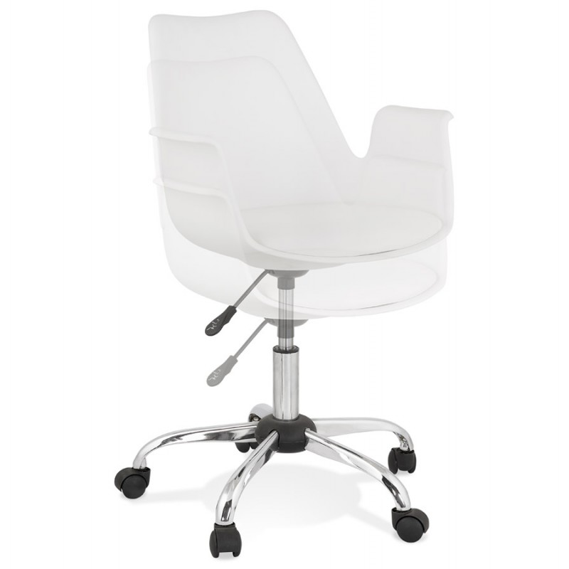 Chaise de bureau avec accoudoirs LORENZO (blanc) - image 59778