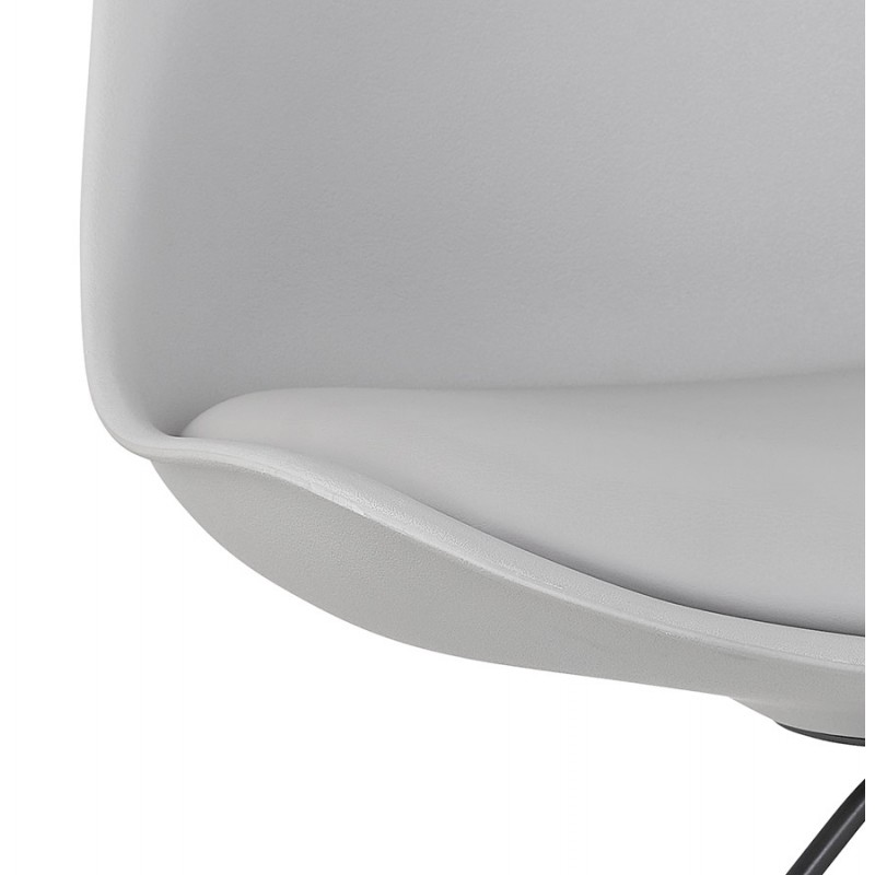 Chaise de bureau design sur roulettes ANTONIO (gris) - image 59792