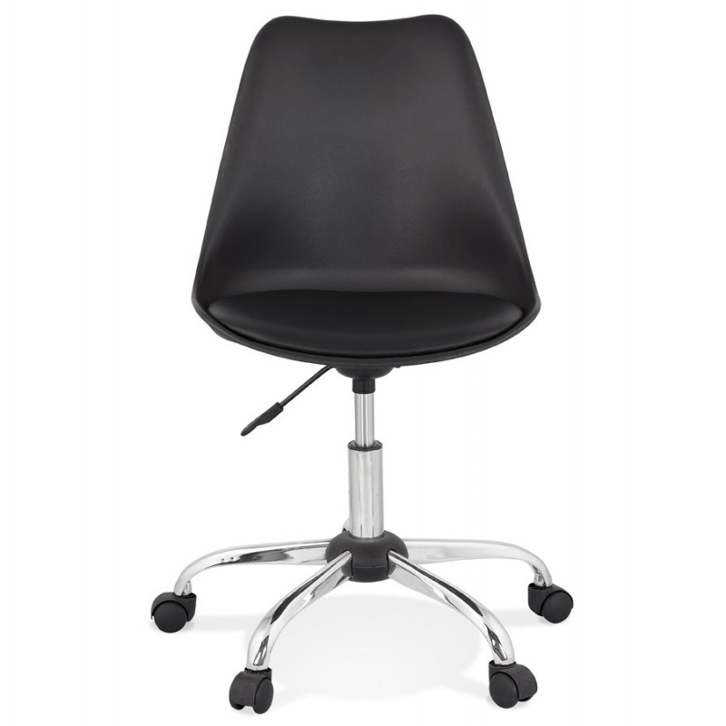 Chaise de bureau design sur roulettes ANTONIO (noir) - image 59798