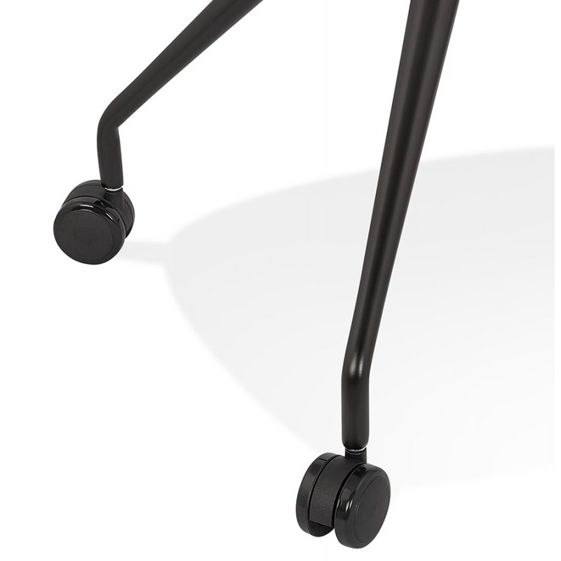 Chaise de bureau design sur roulettes ALVIZE (noir) - image 59859