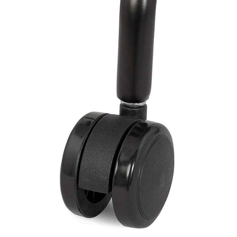 Chaise de bureau design sur roulettes ALVIZE (noir) - image 59860
