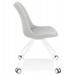 Design office chair on wheels in ARISTIDE fabric (grey)