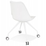 Design office chair on wheels ALVIZE (white)