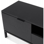 Porta TV 2 ante, 1 cassetto, 1 nicchia 150 cm PACO (nero)