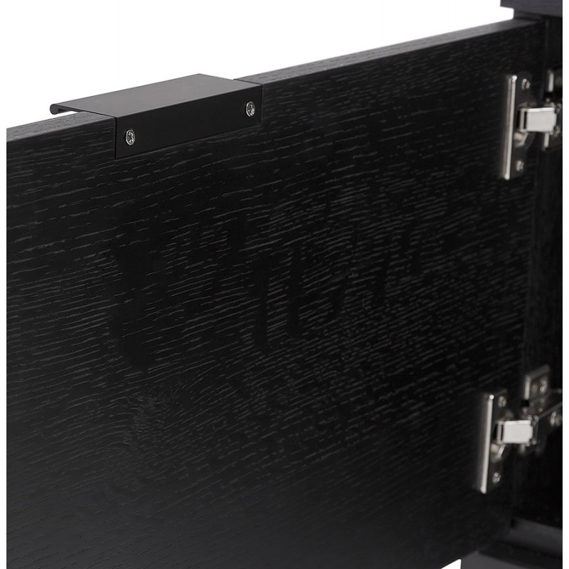 Porta TV 2 ante, 1 cassetto, 1 nicchia 150 cm PACO (nero) - image 59940