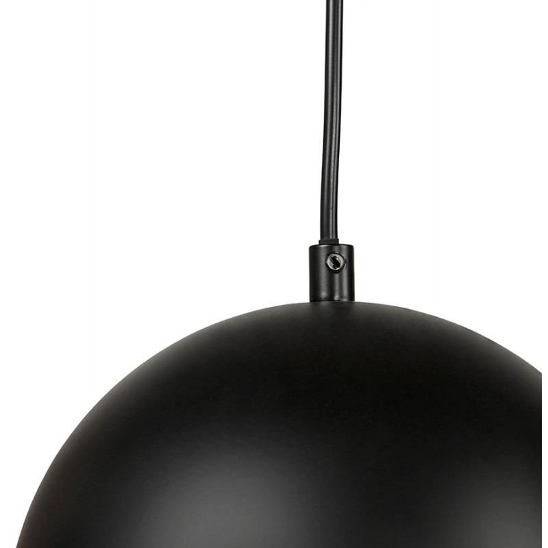 Lámpara de suspensión metálica 3 bolas OLIVIA (negro) - image 60174