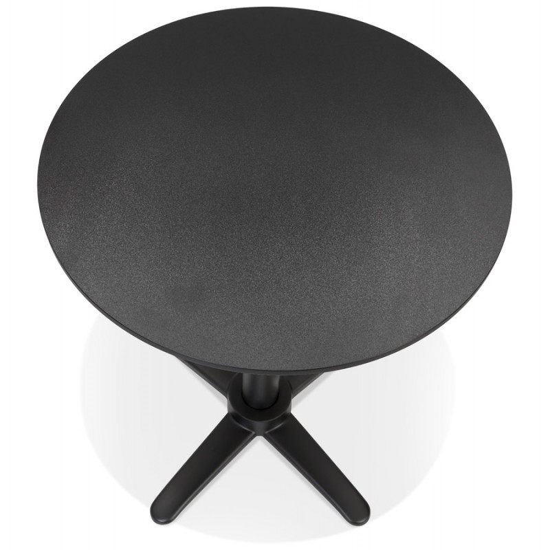 Foldable terrace table round foot black ROSIE (Ø 68 cm) (black) - image 60212