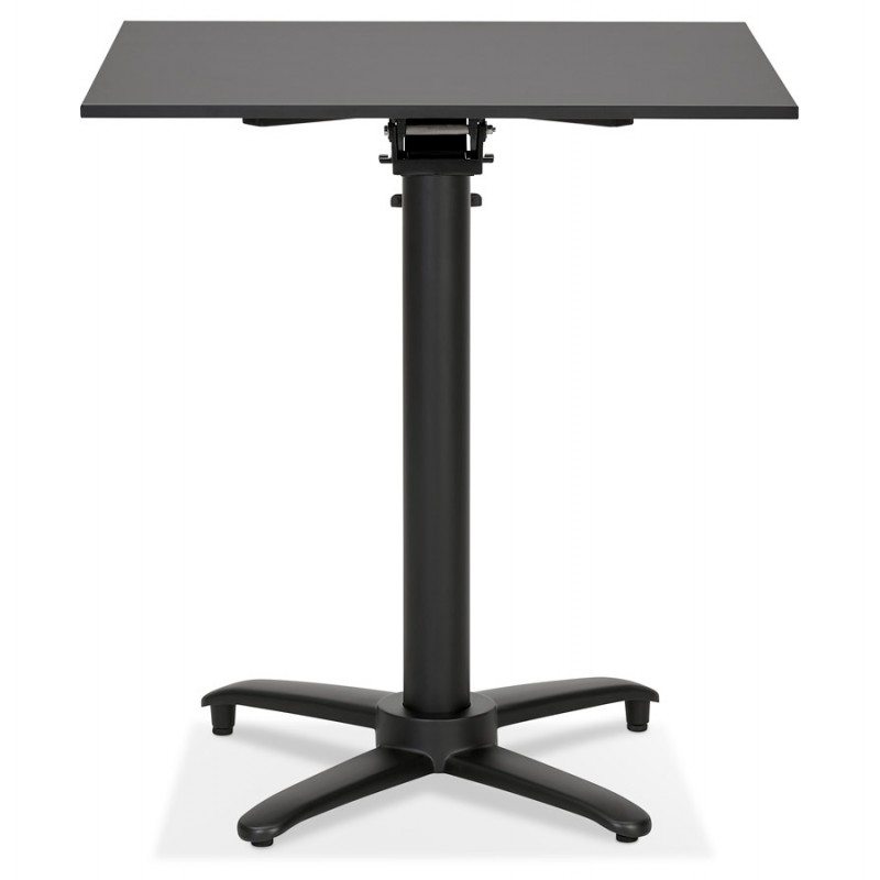 Table de terrasse pliable carrée pied noir ROSIE (noir) (68x68 cm) - image 60223
