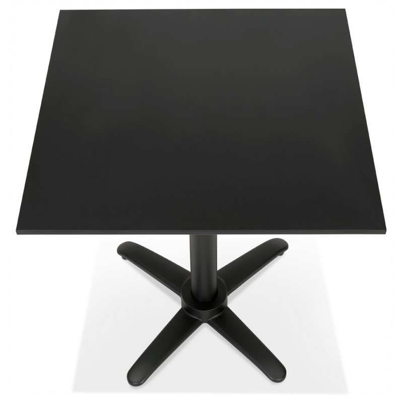 Table de terrasse pliable carrée pied noir ROSIE (noir) (68x68 cm) - image 60225