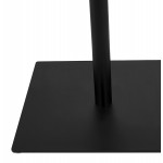 Designtisch Quadratfuß schwarz ADRIANA (natur) (70x70 cm)