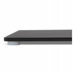 Table design carré pied noir ADRIANA (naturel) (70x70 cm)