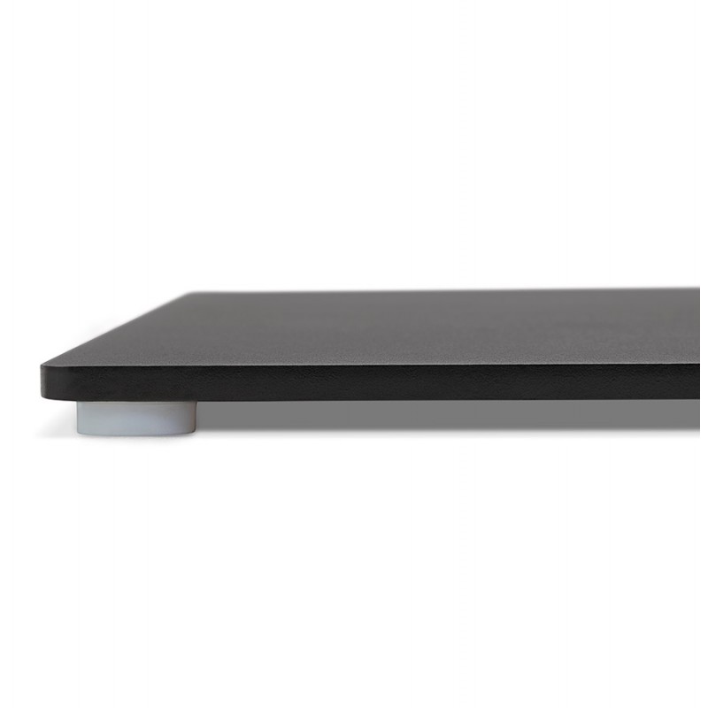 Mesa de diseño pie cuadrado negro ADRIANA (natural) (70x70 cm) - image 60242