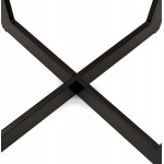 Runder Esstisch Design schwarzer Fuß WANNY (Ø 140 cm) (schwarz)