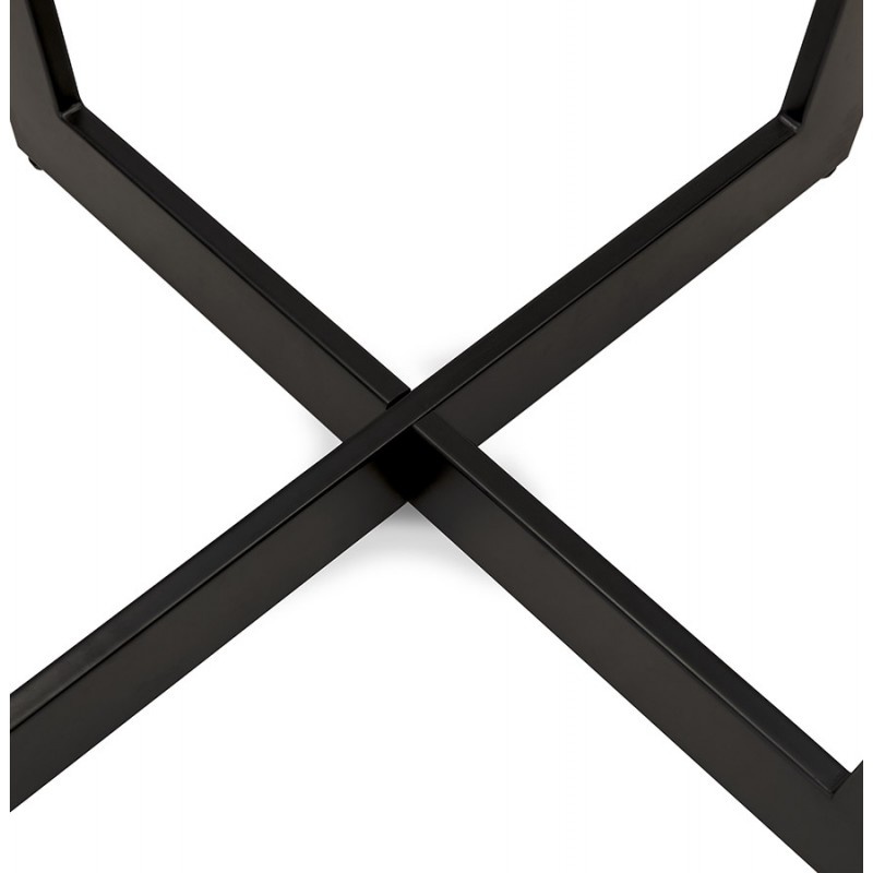 Table à manger ronde design pied noir WANNY (Ø 140 cm) (noir) - image 60256