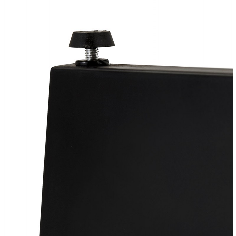 Table à manger ronde design pied noir WANNY (Ø 140 cm) (noir) - image 60259