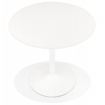 Tavolo da pranzo rotondo design piede bianco CHARLINE (Ø 80 cm) (bianco)