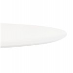 Runder Esstisch Design weißer Fuß CHARLINE (Ø 80 cm) (weiß)