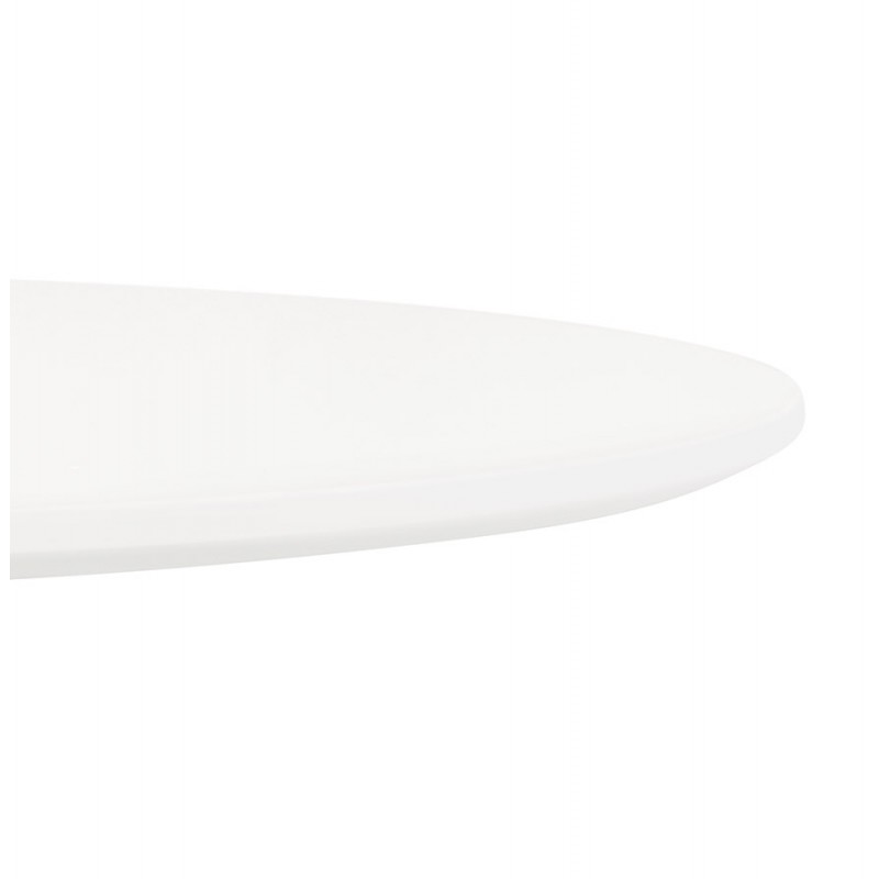 Table à manger ronde design pied blanc CHARLINE (Ø 80 cm) (blanc) - image 60271