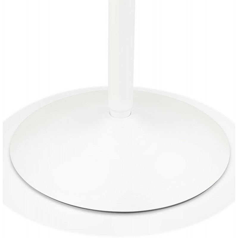 Mesa de comedor redonda diseño pie blanco CHARLINE (Ø 80 cm) (blanco) - image 60272