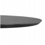 Runder Esstisch Design schwarzer Fuß SHORTY (Ø 80 cm) (schwarz)