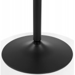 Mesa de comedor redonda diseño pie negro SHORTY (Ø 80 cm) (negro)