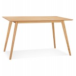 Mesa de escritorio recta MAYA design (acabado natural) (80x120 cm)