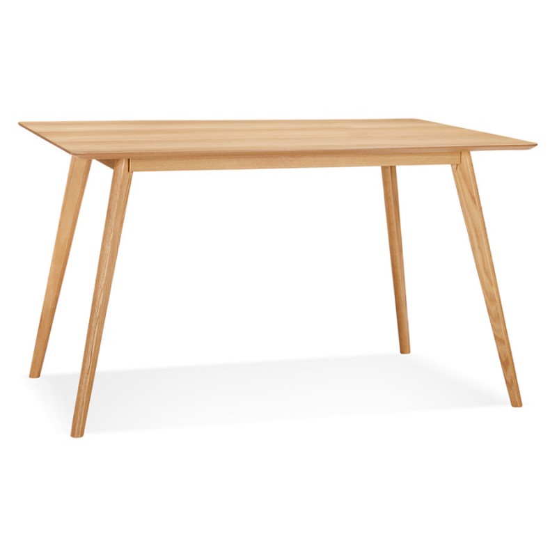 Table bureau droit design MAYA (finition naturel) (80x120 cm)