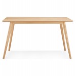 MAYA design straight desk table (natural finish) (80x120 cm)