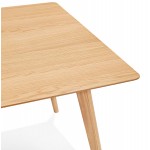 MAYA design straight desk table (natural finish) (80x120 cm)