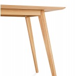 Tavolo da scrivania dritto di design MAYA (finitura naturale) (80x120 cm)