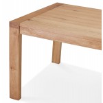 Extendable dining table in FLORA oak (natural finish) (100x200-280 cm)
