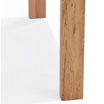 Mesa de comedor extensible en roble FLORA (acabado natural) (100x200-280 cm)