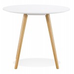 Round dining table Scandinavian design ALICIA (Ø 90 cm) (white)