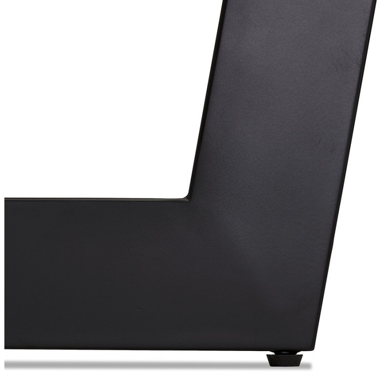 Table à manger ronde design pied noir WANNY (Ø 120 cm) (noir) - image 60441