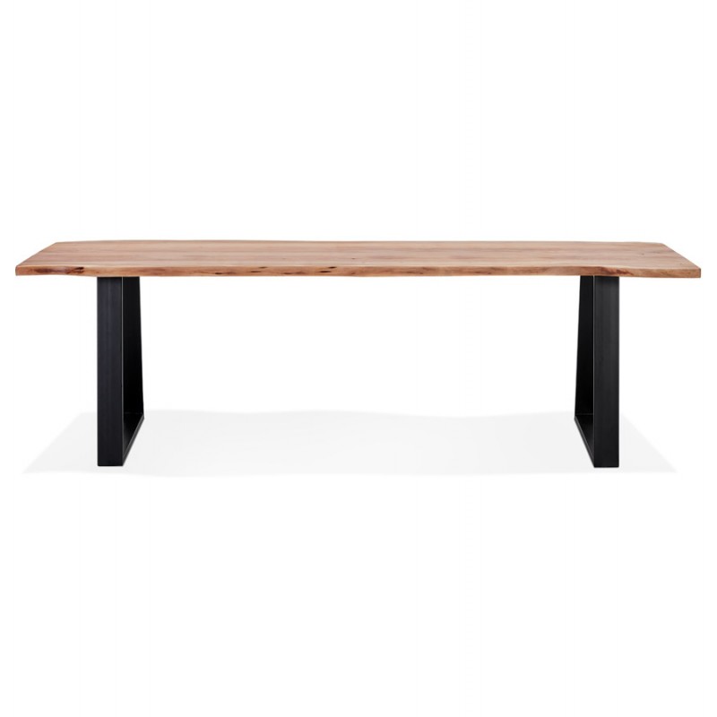 Tavolo da pranzo in legno massello di acacia LANA (100x300 cm) (finitura naturale) - image 60526