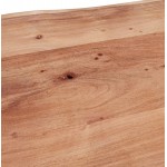 Dining table in solid wood of acacia LANA (100x300 cm) (natural finish)