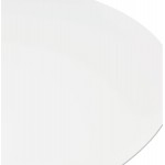 Mesita redonda de diseño de pie redondo blanco (Ø 90) MARTHA (blanco)