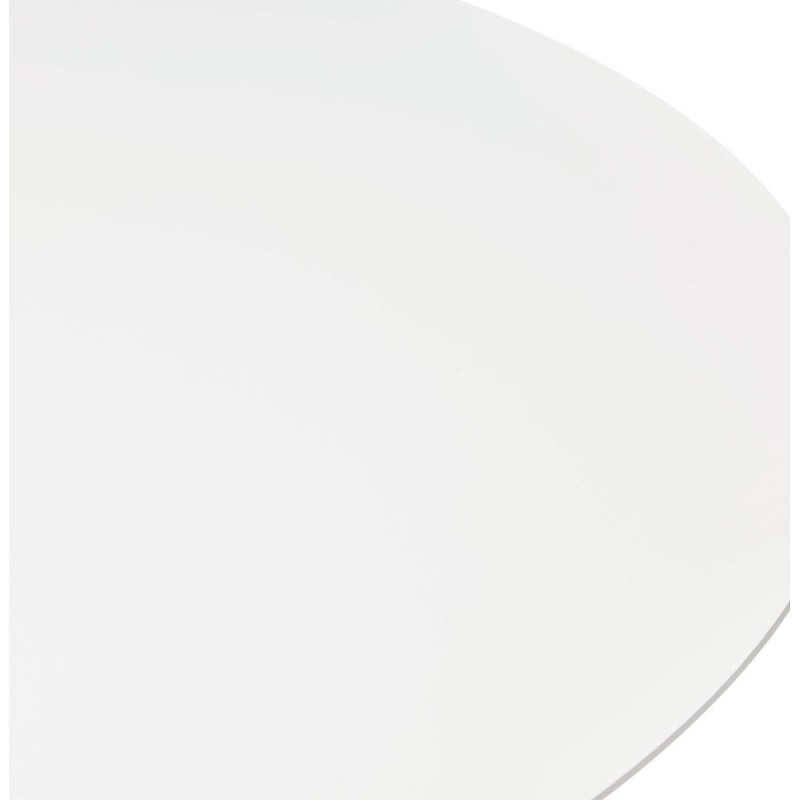 Mesita redonda de diseño de pie redondo blanco (Ø 90) MARTHA (blanco) - image 60723