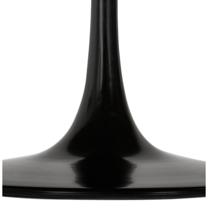 Mesa de centro diseño pie redondo negro (Ø 90) MARTHA (natural) - image 60732