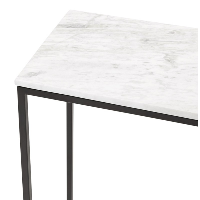 Design console in stone marble effect NICOS (white) - image 60764