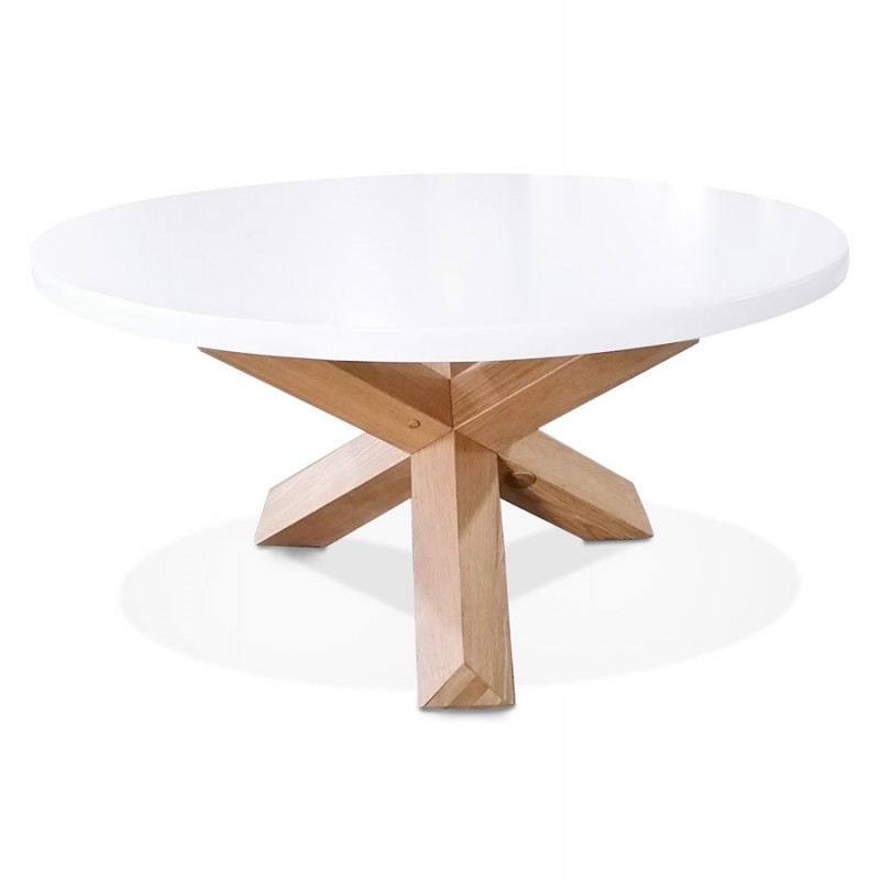 Bellissimo tavolo rotondo (Ø 80 cm) dai colori senza tempo