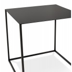Industrial style metal side table CHARLINE (black)