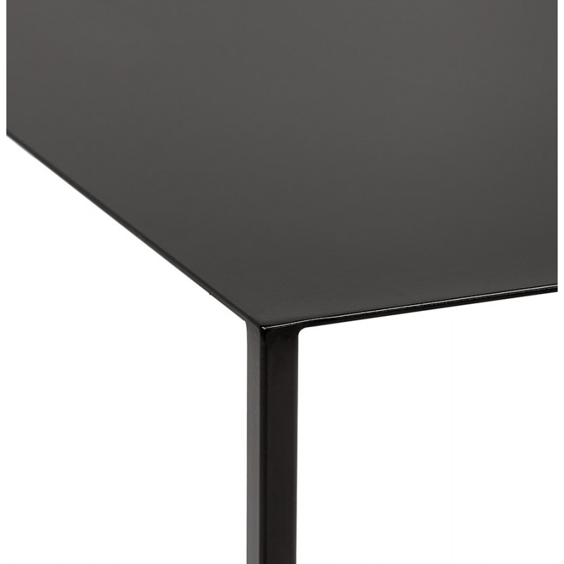 Industrial style metal side table CHARLINE (black) - image 60797