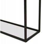 Console design en bois et métal noir ROSALINE (120x35 cm) (noir)