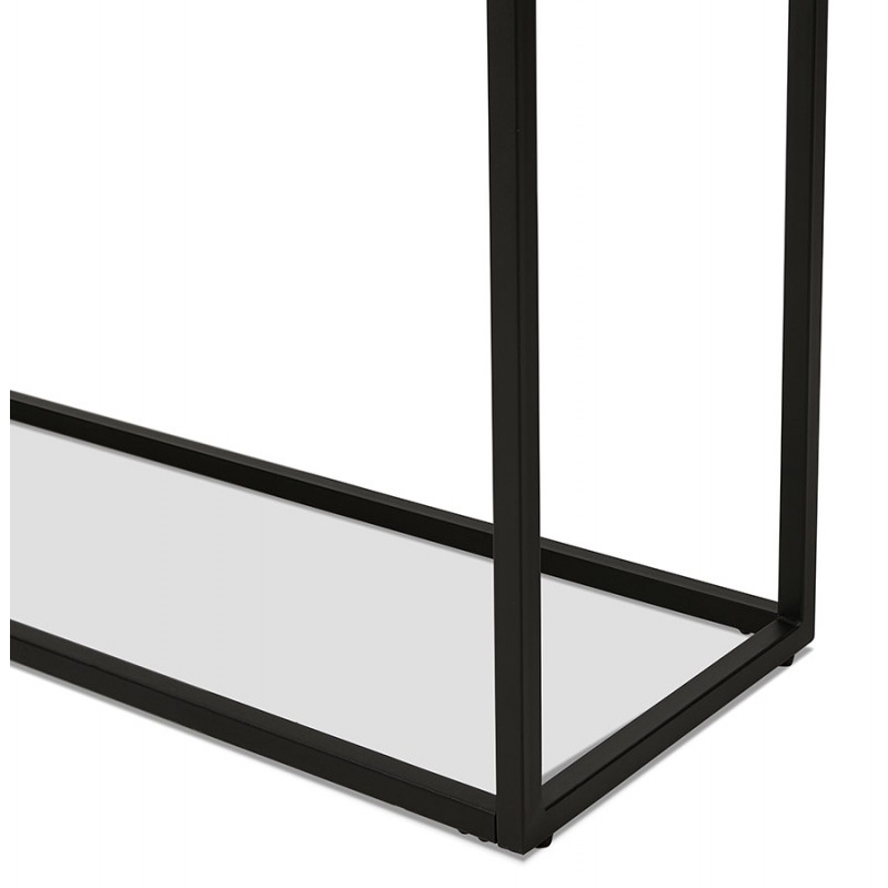 Console design en bois et métal noir ROSALINE (120x35 cm) (noir) - image 60818
