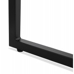 Consola de diseño en madera y metal negro ROSALINE (120x35 cm) (negro)