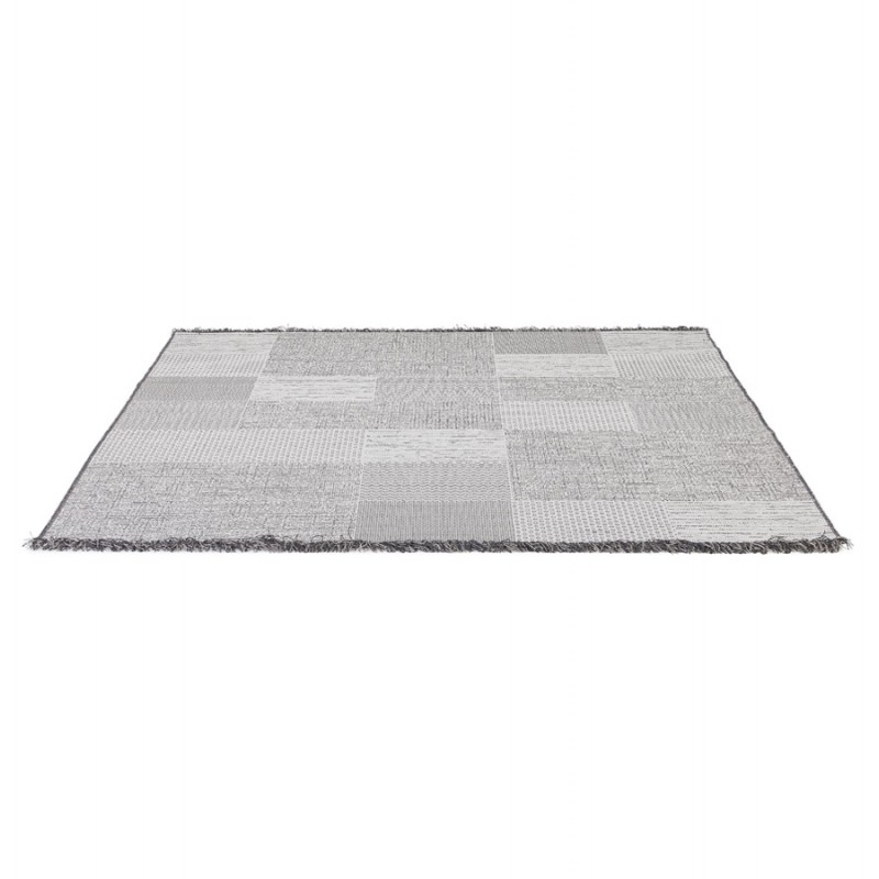Rectangular design polypropylene carpet MARTINE (200x290 cm) (grey) - image 60862