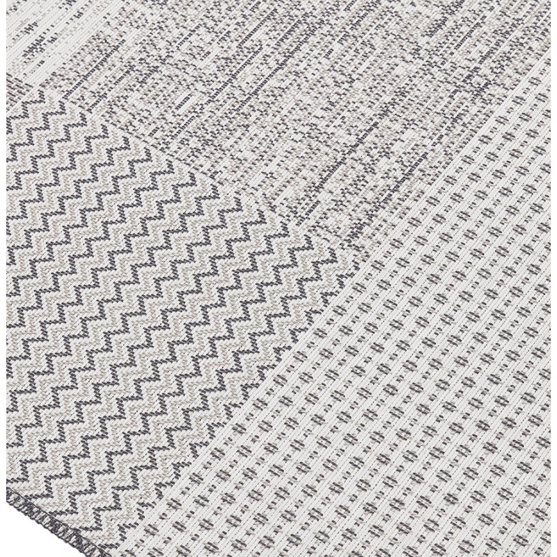 Rectangular design polypropylene carpet MARTINE (200x290 cm) (grey) - image 60866