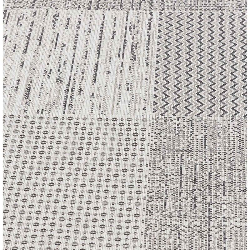 Rectangular design polypropylene carpet MARTINE (200x290 cm) (grey) - image 60867