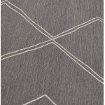 Rectangular design carpet in polypropylene YVAN (200x290 cm) (dark grey)